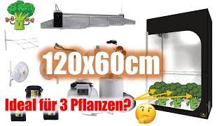 Growbox 120x60x180  | Das beste LED Komplettset, das günstigste Set, wie viele Pflanzen, Ertrag