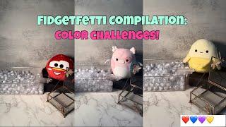 ASMR Mystery Scoop Compilation- Fidgetfetti Color Challenges (5 full videos)