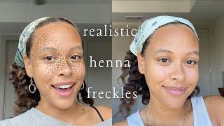 The key to realistic henna freckles ft. Mihenna