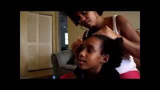 Texturizer/Texture Softener - First Time (Before/After) - How to on daughter's natural hair -