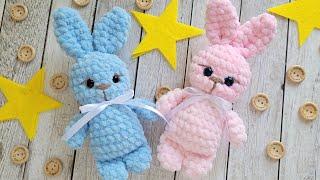 ПЛЮШЕВЫЙ ЗАЙКА ВЯЗАНЫЙ КРЮЧКОМcrochet bunnyHäkelhase