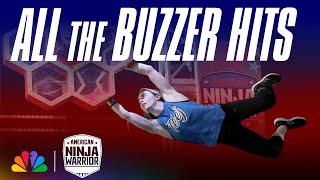 Top 5 Races With Incredible Buzzer Hits | American Ninja Warrior | NBC