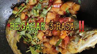 Catch & Cook at Home ( Ikan Begahak Masak 3 Rasa #VLOG93 ( Menu ikan Sungai Pahang Korang wajib cuba