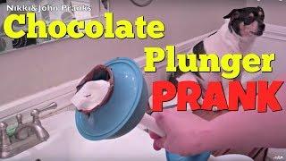 CHOCOLATE PLUNGER PRANK. (Touching Nikki's face with "poo") - Top Boyfriend and Girlfriend Pranks