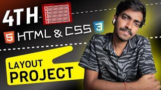 10 HTML CSS Practice  PROJECTS  Hindi  2024 | Project 4 | Basic To Advance Layout