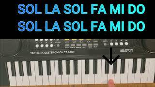 Come suonare Fra Martino con la diamonica: note e tutorial - tastiera