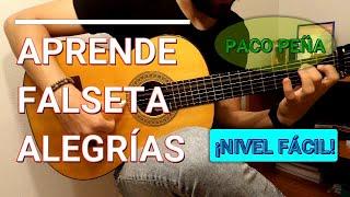  APRENDE falseta por ALEGRÍAS de PACO PEÑA. ¡¡¡NIVEL FÁCIL!!! Guitarra flamenca 