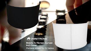 OMNITRONIC Mobile DJ Screen Curved incl. Cover