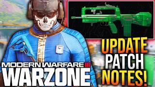 WARZONE: Full NEW UPDATE PATCH NOTES & Gameplay Changes Revealed! (MW3 New Update)
