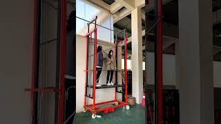 Electric scaffold lift with anti-fall device for export