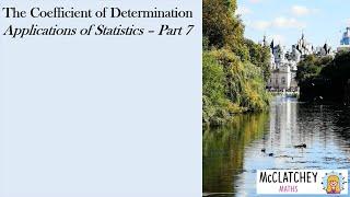 How to calculate and interpret the coefficient of determination