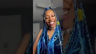 #itsvibe #bluehaircolor #bluehair #bluebraids #braids #braidstyles