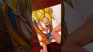 [ASMR] Drawing Future Gohan SSJ - Dragon Ball Z #asmr #animeart