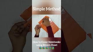 How to cover school Notebooks #shorts #notebookcover #youtubeshorts #viral #kidsvideo  #notebook