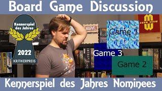 Board Game Discussion - Kennerspiel des Jahres 2022