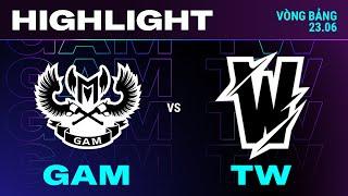 HIGHLIGHT | GAM vs TW | VCS 2024 MÙA HÈ | Tuần 1| 23.06.2024