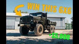 Overview of our 6X6 military truck that we're giving away