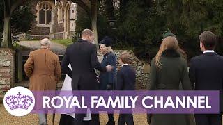 Royal Family Arrive at St. Mary Magdalene Church