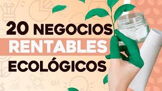 ️ 20 Negocios Rentables Ecológicos  Negocios Sustentables