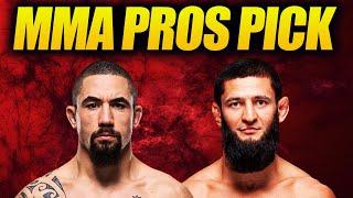 MMA Pros Pick  Robert Whittaker vs. Khamzat Chimaev - Part 1  UFC 308