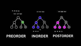 Preorder Vs Inorder Vs Postorder | Binary Search Tree | Data Structures | Visualization