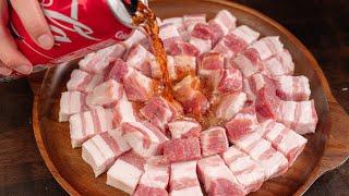 [ENG SUB] Thêm thứ này vào thịt rồi nướng, cách làm không ai ngờ mà ngon tuyệt vời | Coca BBQ recipe