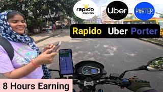 Earning Of Porter Partner Vs Uber Patner Vs Rapido Captain ll Part Time Earning@Pasuo Rider