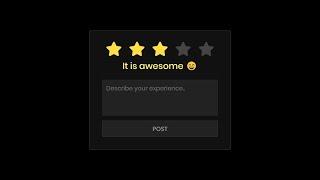 Star Rating System in HTML CSS & JavaScript | CodingNepal