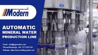 Automatic mineral water production line | Modern machinery from China