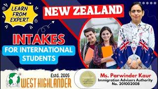 New Zealand Intakes for International Students