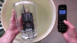 Underwater mobile phone RF radiation test