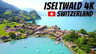 4K Iseltwald village in Switzerland - Lake Brienz - Anie Swiss Travel -  DJI Mavic Pro - Interlaken