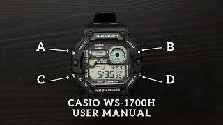 Casio WS-1700H User Manual How To Set The Time