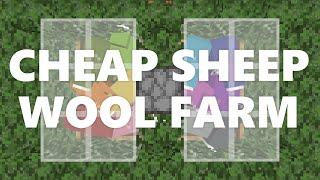 Minecraft Elegance: Cheap Sheep Wool Farm (Java 1.16.4-1.20)