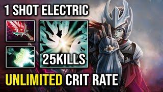 UNLIMITED CRIT RATE 1 Shot Electric Phantom Assassin Brutal Hit Like a Truck Dota 2