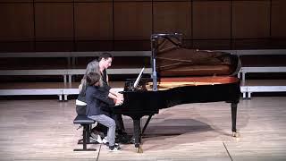 Lyda and David Chen Argerich and Vincent Boccadoro play Rachmaninov Romance 6 hands