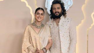 Ritesh Deshmukh And Genelia Deshmukh Arrives At Anant Ambani And Radhika Merchant “Lagna Vidhi”