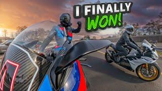 I BEAT A TINY PRO RACER ON MY 2023 BMW M 1000 RR!