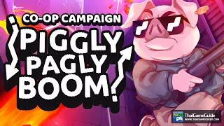 Shooter for 2 Players : Piggly Pagly Boom (Demo) | Local Shared Screen Co-op Campaign Full Gameplay