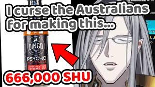 Vesper's Reaction To The Australian 666,000 SHU Hot Sauce【Holostars EN | Noir Vesper】