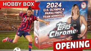 NEW: 2024 TOPPS Chrome  Olympic Hopefuls HOBBY Box Break