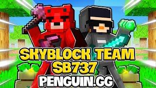 I spent 65 MILLION Skycoins  - TEAM SB737 - Season 10 of Skyblock - Penguin.gg Minecraft Skyblock