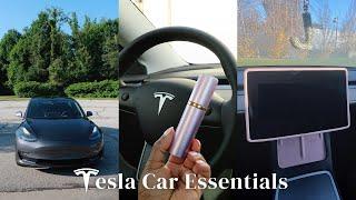 My Tesla Model 3 Car Accessories + Essentials!