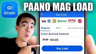 How to BUY LOAD on GCash (TAGALOG)