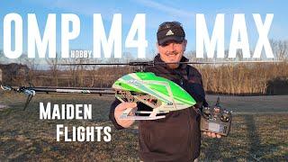 OMP Hobby - M4 Max - PNP 3D Heli - Maiden Flights & Initial Adjustments