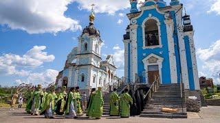 Первый престольный праздник в Богородичном после разрухи и запустения 18.7.23 г.