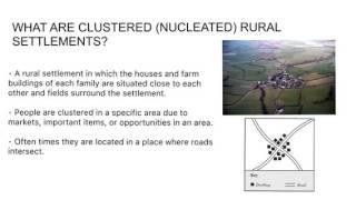 Rural settlement Patterns