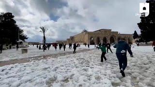 "Снежная битва" на Храмовой горе