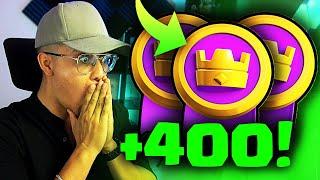 "¡SUBIENDO +400 MEDALLAS (en 2h️) en FINAL de TEMPORADA de CLASH ROYALE!"