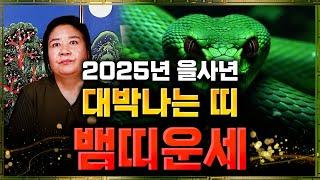 2025년 을사년 초대박 뱀띠운세경축드립니다! 2025년 뜻밖에 금전이 들어와 큰 부자가 된다! 최고의 신년을 맞이한다! 53년생 65년생 77년생 89년생 금전 귀인 문서운